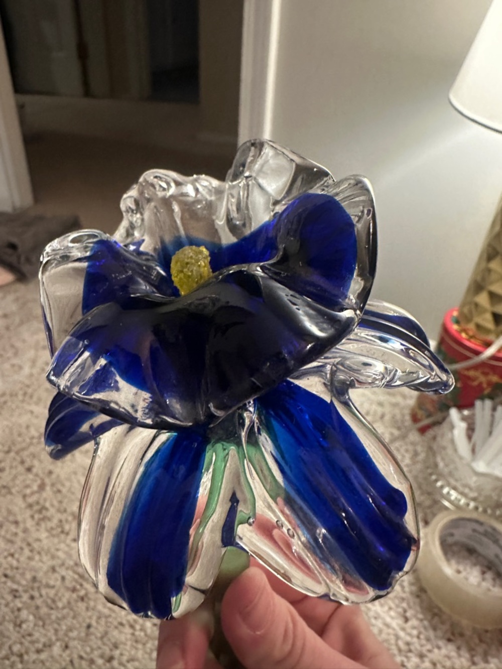 Large glass flower - Picture 2 of 5